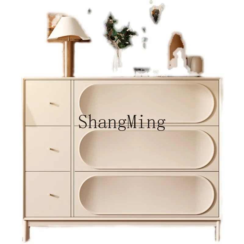 CL Cream Wind Solid Wood Shoe Cabinet Ultra-thin Household Door Against the Wall Simple Modern Entrance Cabinet
CL Cream Wind Solid Wood Shoe Cabinet Ultra-thin Household Door Against the Wall Simple Modern Entrance Cabinet