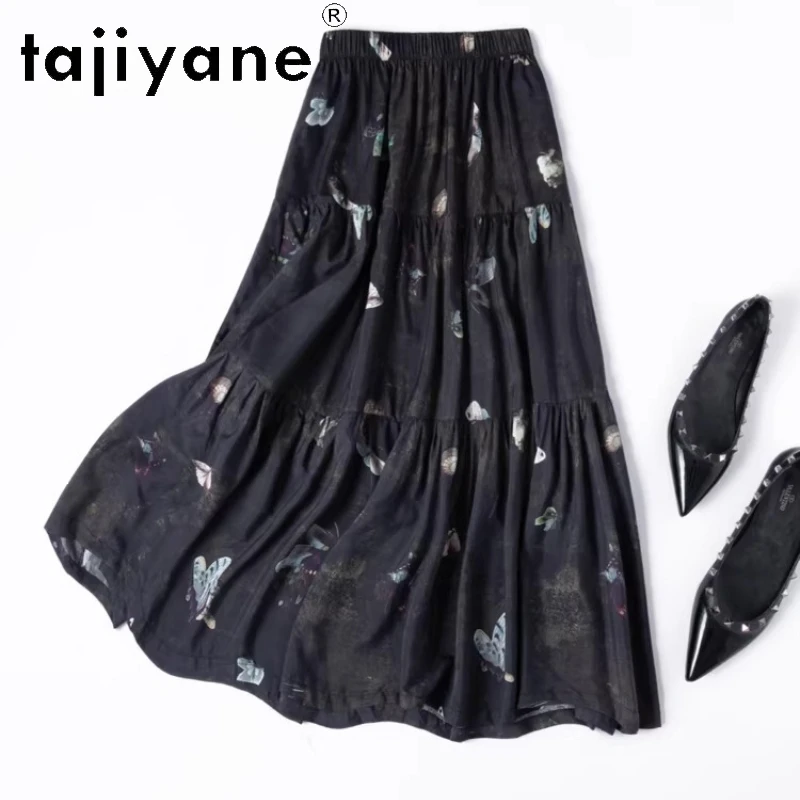 TAJIYANE 70% Mulberry Silk + 30% Cotton Skirt Fashion Printed Long Skirts New Arrivals 2026 Summer Skirt Woman Clothing юбка
TAJIYANE 70% Mulberry Silk + 30% Cotton Skirt Fashion Printed Long Skirts New Arrivals 2026 Summer Skirt Woman Clothing юбка