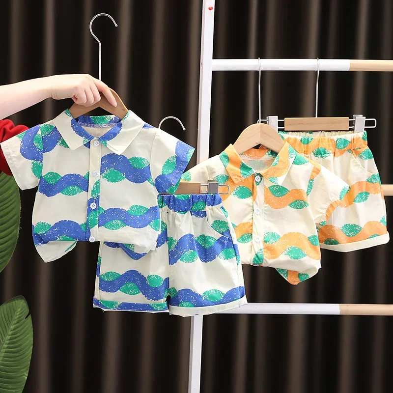 New Summer Baby Boys Clothes Suit Children Fashion Shirt Shorts 2Pcs/Sets Toddler Outfits Infant Casual Costume Kids Tracksuits
New Summer Baby Boys Clothes Suit Children Fashion Shirt Shorts 2Pcs/Sets Toddler Outfits Infant Casual Costume Kids Tracksuits
