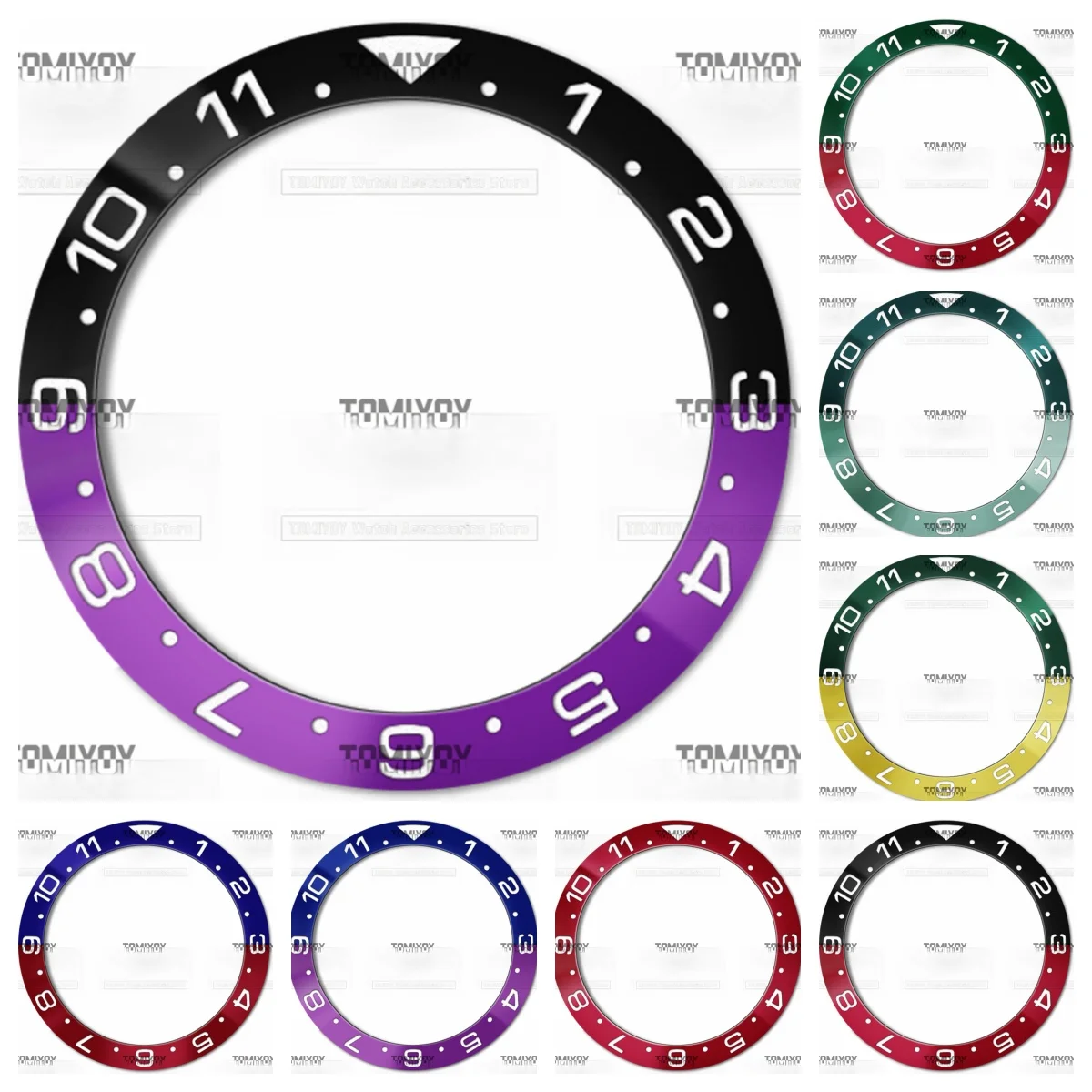 38MM Blue Red Green 12H Aluminum Oblique Watch Bezel Insert Fit For SKX007 005 Mechanical Wristwatch
38MM Blue Red Green 12H Aluminum Oblique Watch Bezel Insert Fit For SKX007 005 Mechanical Wristwatch