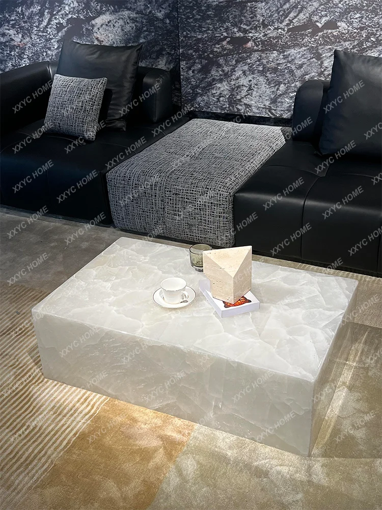 Arctic Ice Marble Coffee Table, Contemporary with Light-Transmitting & Scratch Resistant, Master Designer Series
Arctic Ice Marble Coffee Table, Contemporary with Light-Transmitting & Scratch Resistant, Master Designer Series
