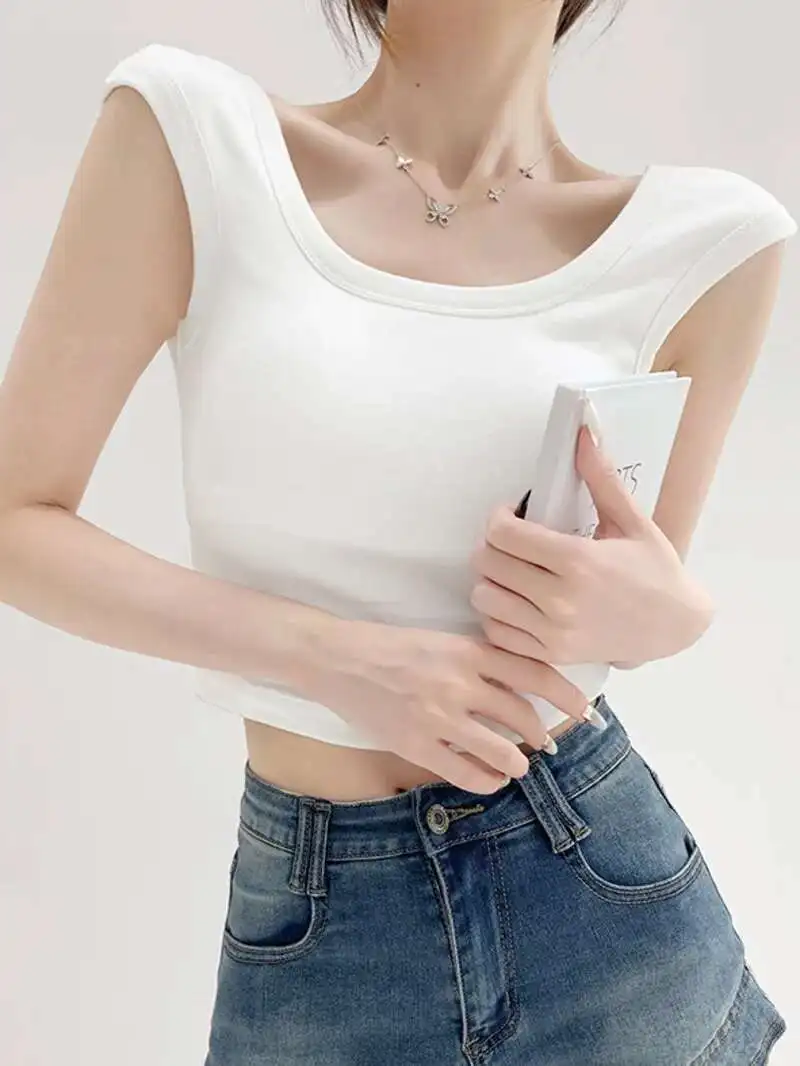 2024 Summer New Square Neck Short Sleeve Backless T-shirt Women Spicy Girl Cinching Waist Slim Solid Short Top Versatile GZZT
2024 Summer New Square Neck Short Sleeve Backless T-shirt Women Spicy Girl Cinching Waist Slim Solid Short Top Versatile GZZT