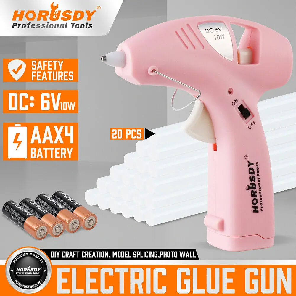 Pink 10W Hot Melt Glue Gun Craft DIY Repair Tool Wireless Glue Gun with 7mm Glue Sticks as Gift
Pink 10W Hot Melt Glue Gun Craft DIY Repair Tool Wireless Glue Gun with 7mm Glue Sticks as Gift