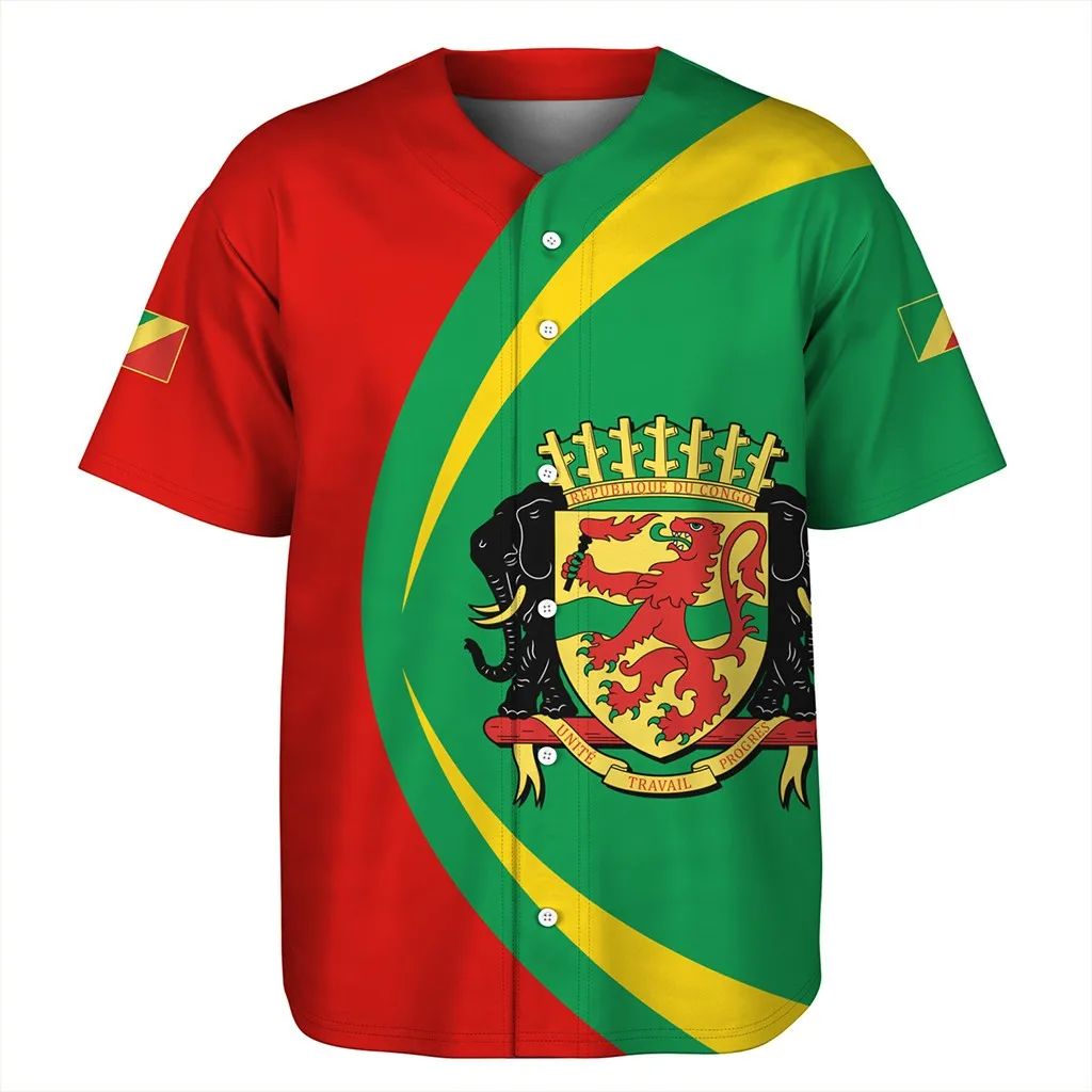 Summer 2026 New Arrival: Republic of the Congo Men's Sports Baseball Shirt – Printed Crew-Neck Short-Sleeve Baseball Top
Summer 2026 New Arrival: Republic of the Congo Men's Sports Baseball Shirt – Printed Crew-Neck Short-Sleeve Baseball Top