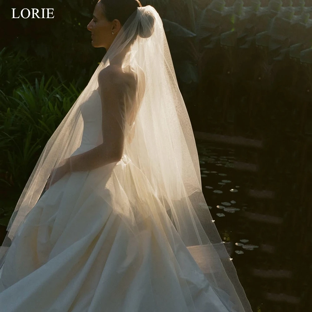 LORIE Simple Satin Civil Wedding Dress Strapless Sleevless Bride Dresses Backless A-Line Bridal vestidos de novia Customized
LORIE Simple Satin Civil Wedding Dress Strapless Sleevless Bride Dresses Backless A-Line Bridal vestidos de novia Customized