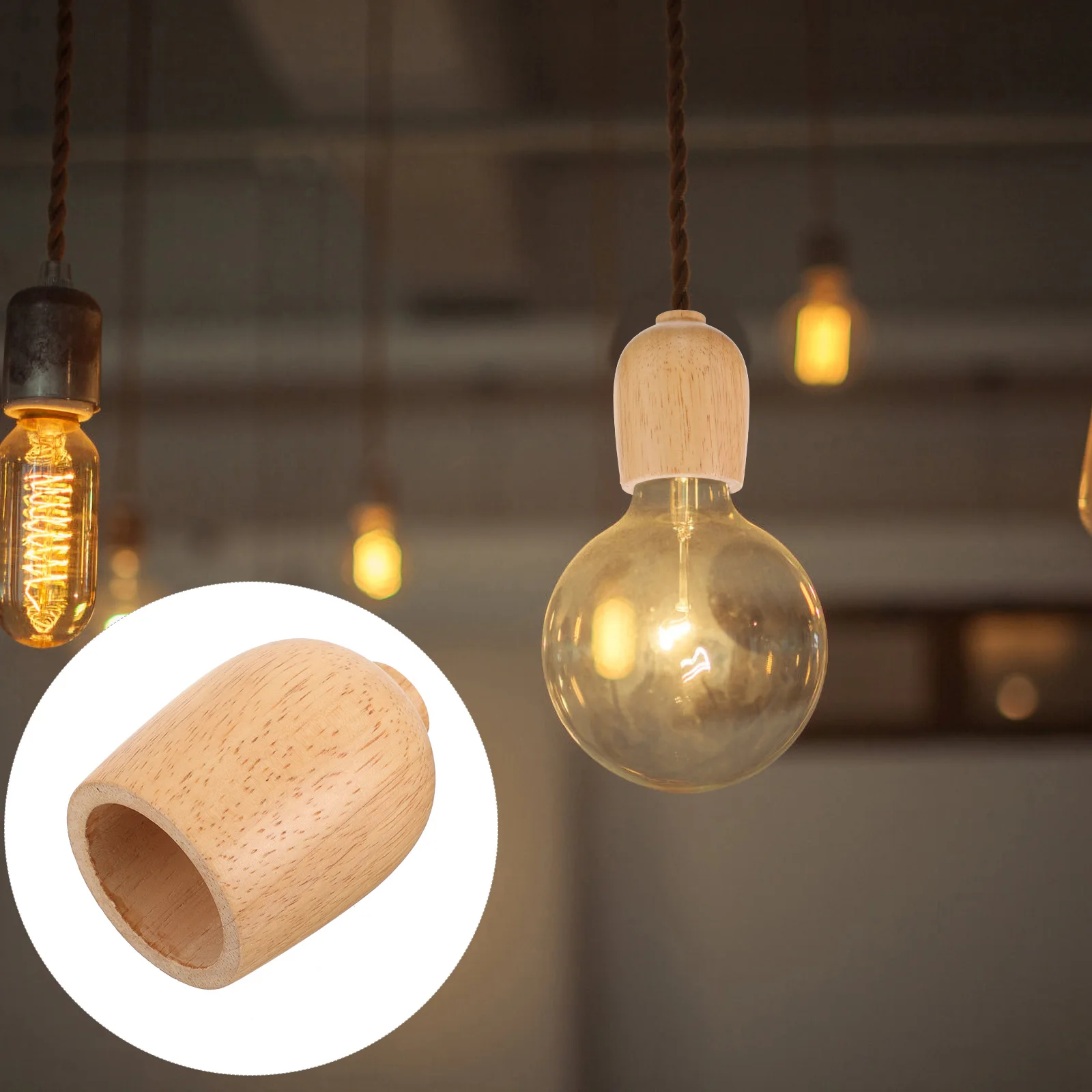 Solid Wood Lamp Cup E27 Socket Base Retro Style Japanese Finials DIY Lamp Holder Wooden Accessories Table Floor Lighting
Solid Wood Lamp Cup E27 Socket Base Retro Style Japanese Finials DIY Lamp Holder Wooden Accessories Table Floor Lighting