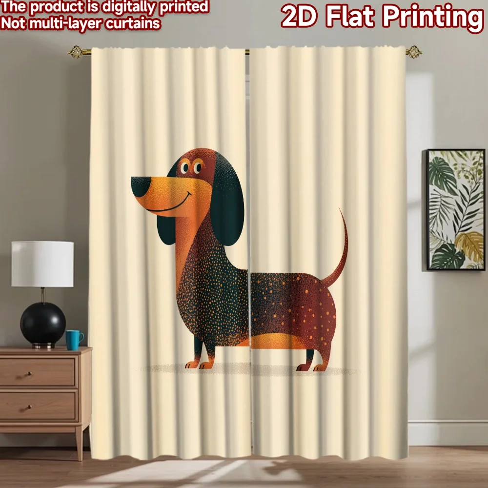 2D flat printing 2pcs Scene Curtain Dachshund dog cute pet Digital Printed Polyester Drapes Family Party Perfect for All Season
2D flat printing 2pcs Scene Curtain Dachshund dog cute pet Digital Printed Polyester Drapes Family Party Perfect for All Season