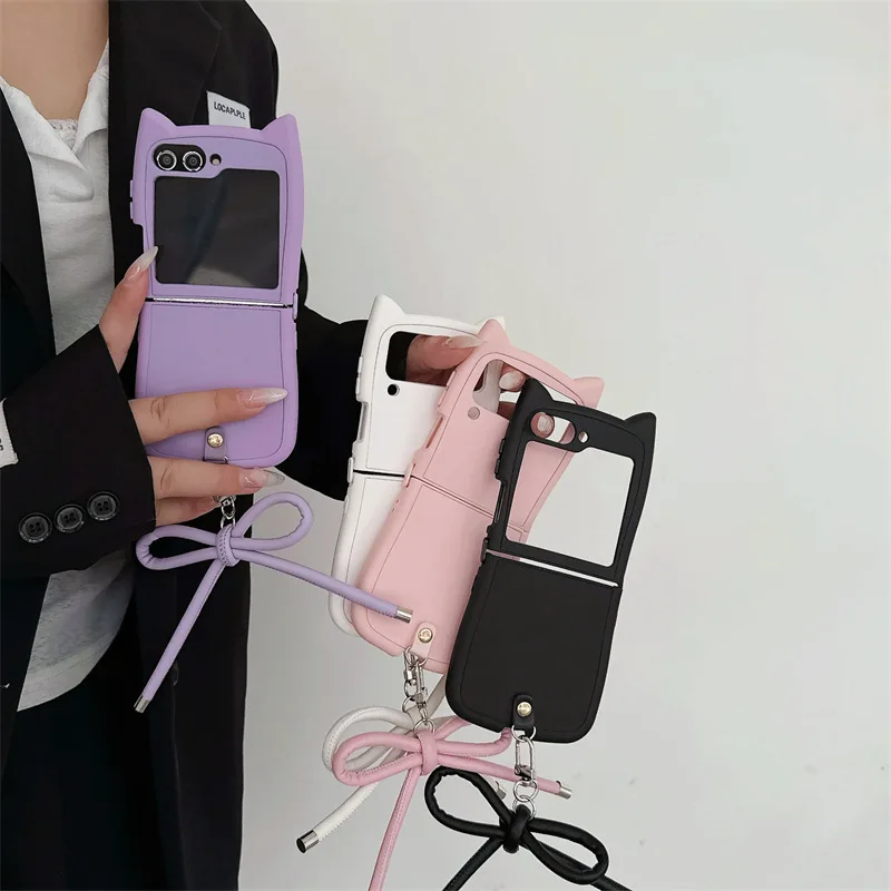 Cat Ear Pure Color Phone Case For Samsung Galaxy Z Flip 7 6 5 4 Protective Back Cover For ZFlip5 ZFlip6 ZFlip7 Case Shell
Cat Ear Pure Color Phone Case For Samsung Galaxy Z Flip 7 6 5 4 Protective Back Cover For ZFlip5 ZFlip6 ZFlip7 Case Shell