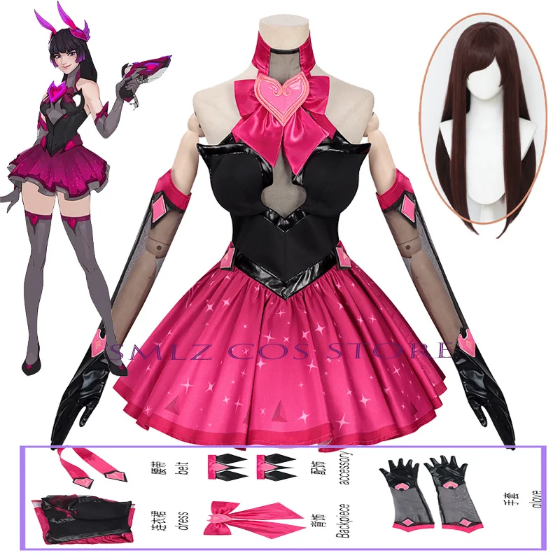 Night Shadow D VA Cosplay Anime OW Costume Women Soag HaNa Sexy Princess UP Dress Outfits Wig Set Halloween Party Play Uniform
Night Shadow D VA Cosplay Anime OW Costume Women Soag HaNa Sexy Princess UP Dress Outfits Wig Set Halloween Party Play Uniform