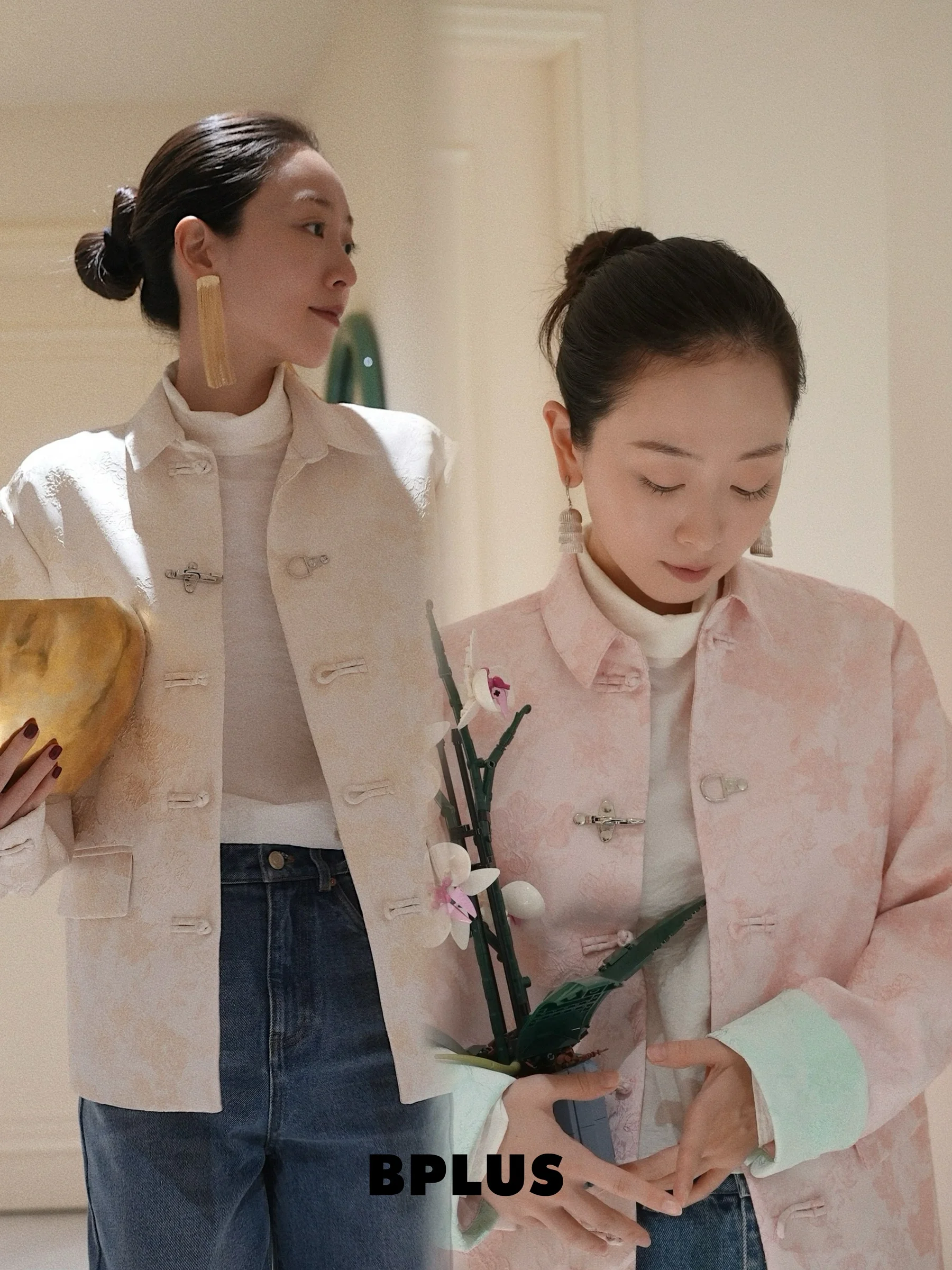 Зимняя новинка BPLUS25: Куртка с вышивкой жемчужным цветом и пуговицами-авиачками, в китайском стиле, свободного кроя, из смесового хлопка и полиэстера
Зимняя новинка BPLUS25: Куртка с вышивкой жемчужным цветом и пуговицами-авиачками, в китайском стиле, свободного кроя, из смесового хлопка и полиэстера