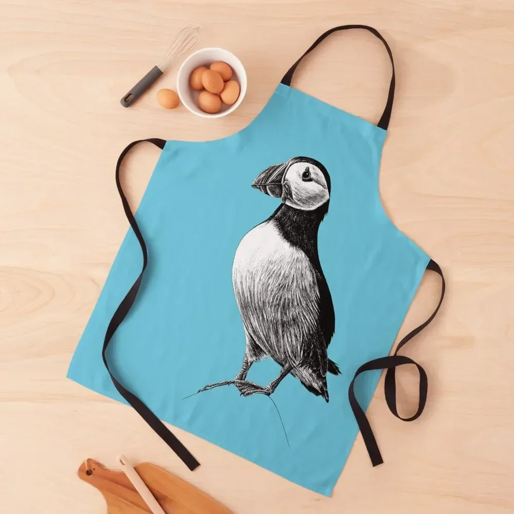 Atlantic Puffin - wild seabird - black and white animal ink illustration - blue Apron For Women Kitchen Womens Dresses Apron
Atlantic Puffin - wild seabird - black and white animal ink illustration - blue Apron For Women Kitchen Womens Dresses Apron