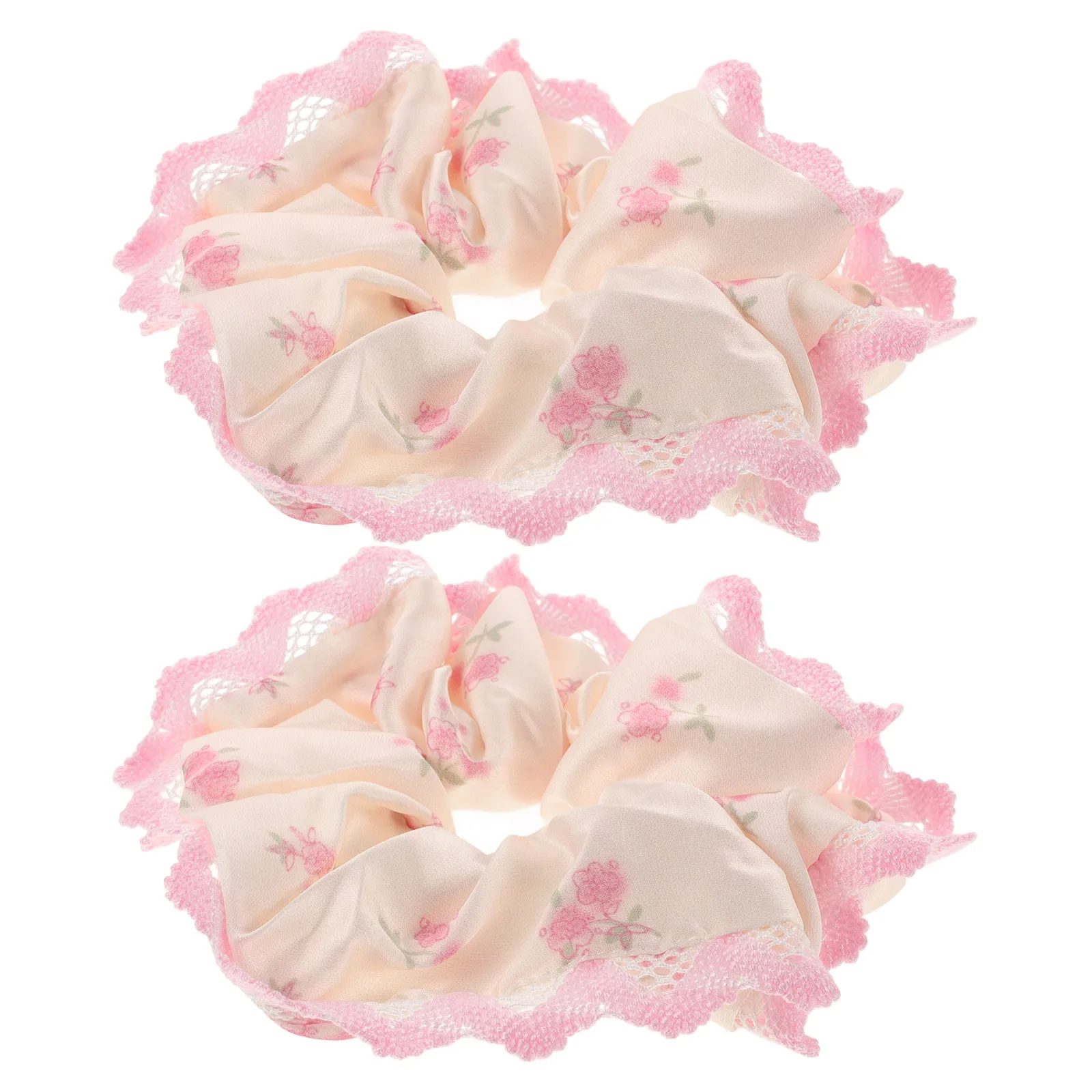 2pcs Floral Lace Scrunchies Princess Ties Silk Ponytail Holders Soft Non-Slip Pink Ties For Braids Women Kids Wrist
2pcs Floral Lace Scrunchies Princess Ties Silk Ponytail Holders Soft Non-Slip Pink Ties For Braids Women Kids Wrist