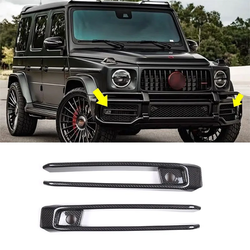 For Mercedes Benz W464 G63 Real Carbon Fiber Automotive Front Fog Lamp Decorative Frame Cover Automotive Exterior Accessories
For Mercedes Benz W464 G63 Real Carbon Fiber Automotive Front Fog Lamp Decorative Frame Cover Automotive Exterior Accessories