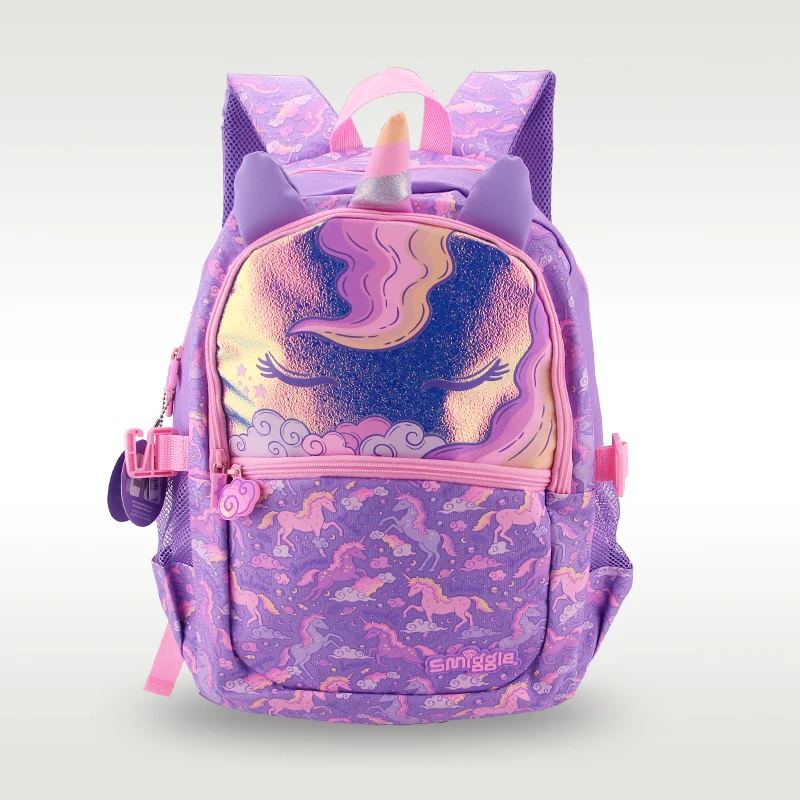 Australian original smiggle school bag girls children's backpack Purple white cloud unicorn cartoon 8-12 years old 16 inch
Australian original smiggle school bag girls children's backpack Purple white cloud unicorn cartoon 8-12 years old 16 inch