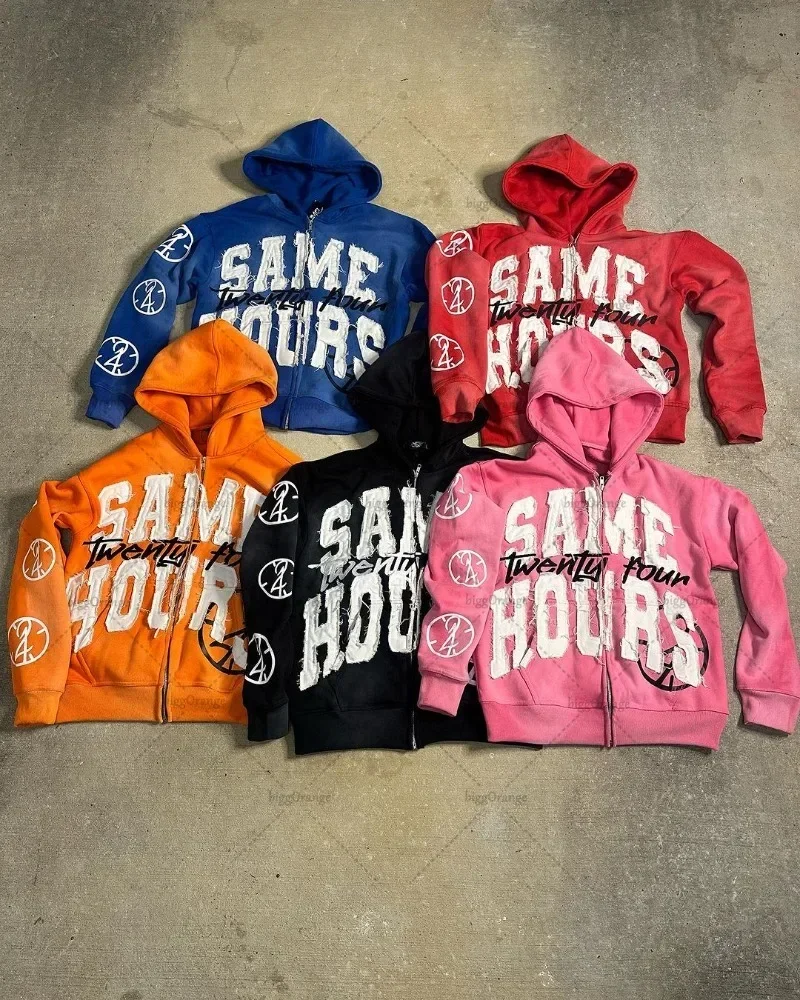 American Y2K Harajuku Trendy Brand Hip-hop Streetwear Punk Style Letter Print Oversized Sweatshirt Retro Colorful Zipper Hoodie
American Y2K Harajuku Trendy Brand Hip-hop Streetwear Punk Style Letter Print Oversized Sweatshirt Retro Colorful Zipper Hoodie