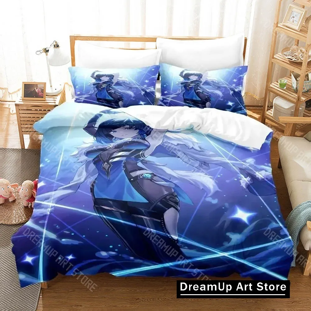 3D Print Anime Game Yelan Genshin Impact Bedding Set Boys Girls Twin Queen King Size Duvet Cover Pillowcase Bed boys Adult
3D Print Anime Game Yelan Genshin Impact Bedding Set Boys Girls Twin Queen King Size Duvet Cover Pillowcase Bed boys Adult