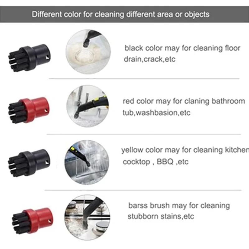 ABBZ-Steam Turbo Brush And Round Brush Kit For Karcher SC1 SC2 SC3 SC4 SC5 SC7 Steam Cleaner Accessories Parts 2.863-159
ABBZ-Steam Turbo Brush And Round Brush Kit For Karcher SC1 SC2 SC3 SC4 SC5 SC7 Steam Cleaner Accessories Parts 2.863-159