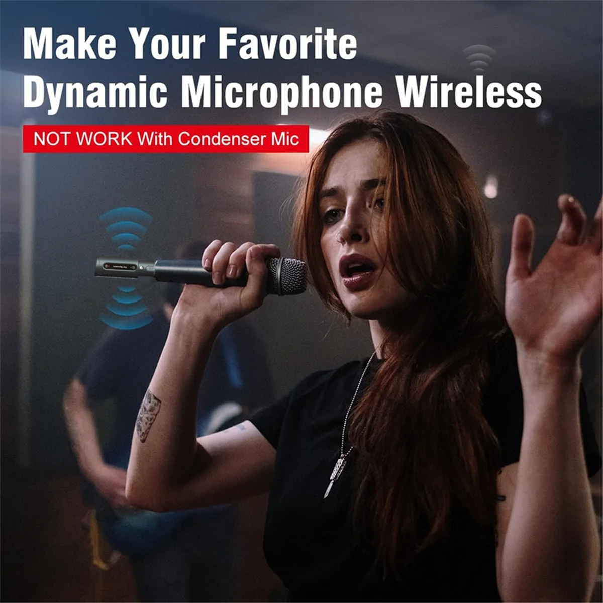 NEW!! Wireless XLR Microphone Transmitter Receiver 2.4GHz Wireless Microphone Adapter for Dynamic Microphone Audio Mixers Mic
NEW!! Wireless XLR Microphone Transmitter Receiver 2.4GHz Wireless Microphone Adapter for Dynamic Microphone Audio Mixers Mic