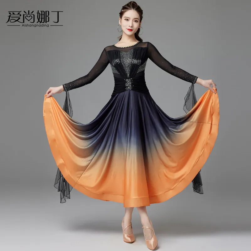 2026 New Modern Dance Dress Competition Performance New Gb Waltz Friendship Dance Big Swing Dress 7163
2026 New Modern Dance Dress Competition Performance New Gb Waltz Friendship Dance Big Swing Dress 7163