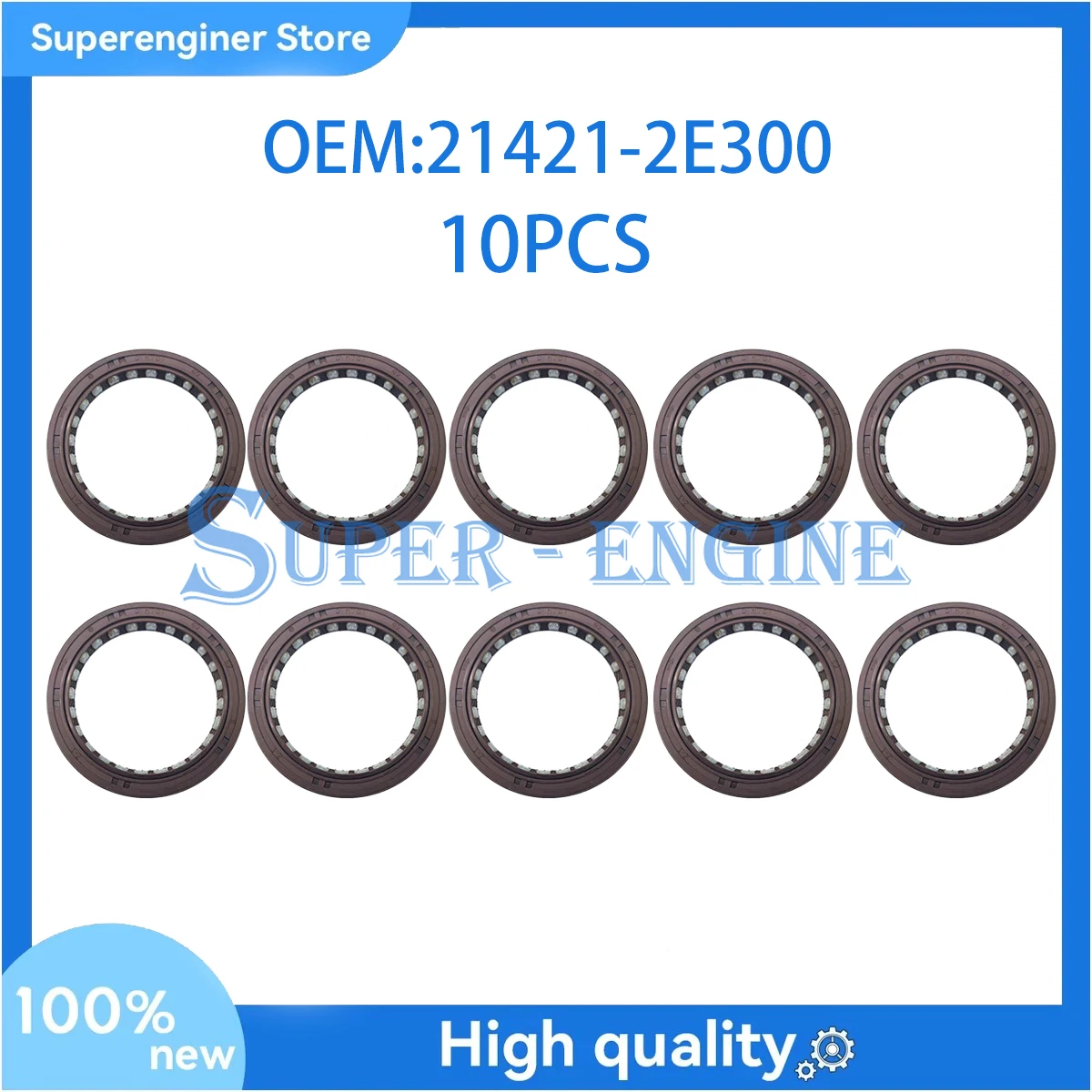 10PCS 21421-2E300 214212E300 Front Timing Cover Crankshaft Seal Fit For Kia Forte Koup Soul Forte5 21421-2e000 214212e000
10PCS 21421-2E300 214212E300 Front Timing Cover Crankshaft Seal Fit For Kia Forte Koup Soul Forte5 21421-2e000 214212e000