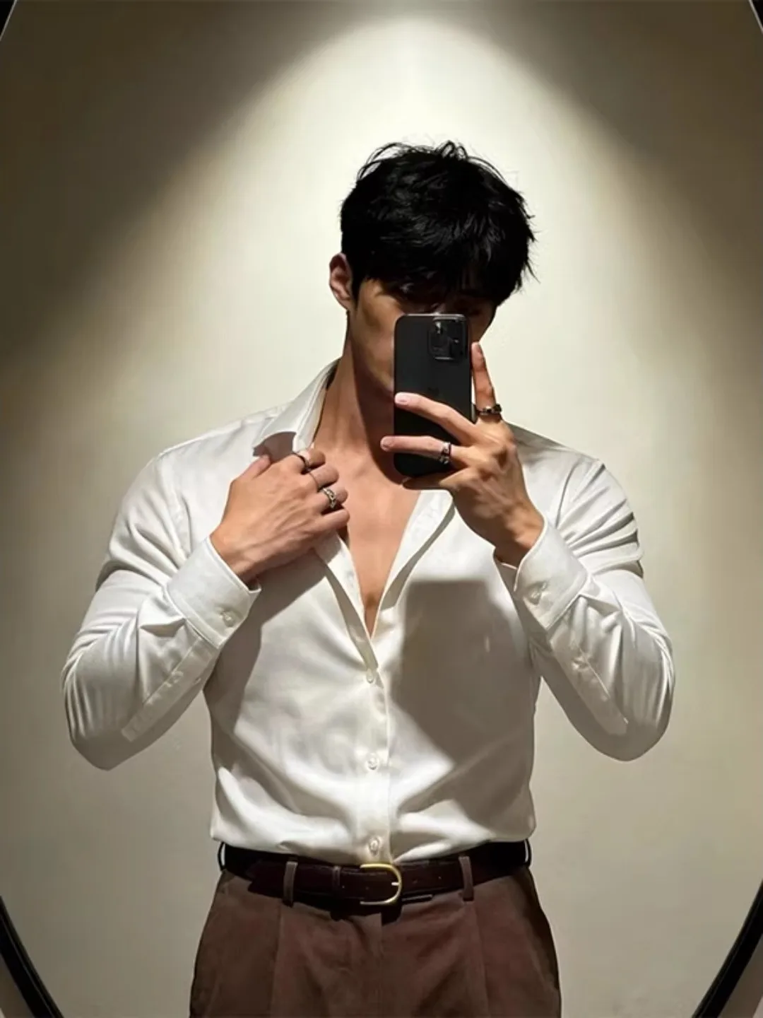 Neapolitan Men's Long Sve Fce Lined irt Autumn Winter Luxury Inner Wear Suit Jaet irt Slim Fit Iron Free Faionable
Neapolitan Men's Long Sve Fce Lined irt Autumn Winter Luxury Inner Wear Suit Jaet irt Slim Fit Iron Free Faionable