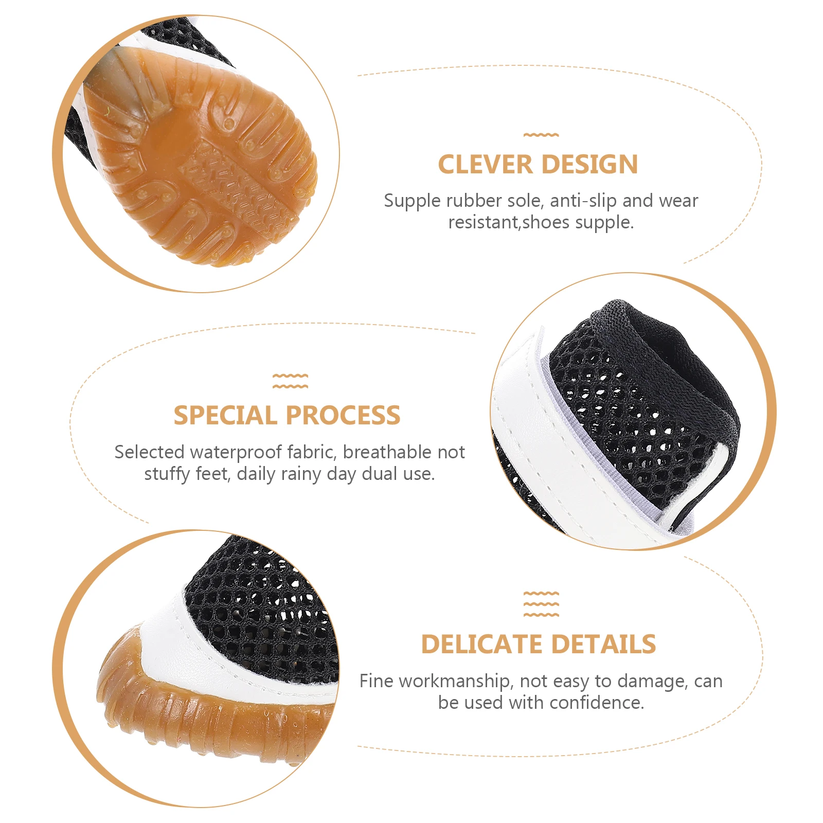 4 Pcs Summer Pet Shoes Breathable Dog Boots Feet Covers Small Booties Mesh Accessories
4 Pcs Summer Pet Shoes Breathable Dog Boots Feet Covers Small Booties Mesh Accessories