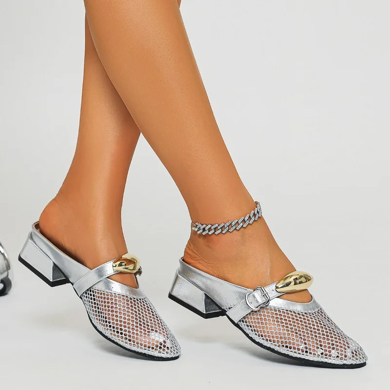 Crystal Women Slippers Hollow Mules Shoes Woman Pointed Toe Flat Sandals 2026 Trend Shallow Marie Janes Shoes Dress Mesh Slides
Crystal Women Slippers Hollow Mules Shoes Woman Pointed Toe Flat Sandals 2026 Trend Shallow Marie Janes Shoes Dress Mesh Slides