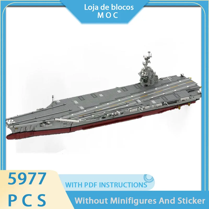 Exquisite MOC Building Blocks Military Model 1:300 Scale Ford - Aircraft Carrier Technology Modular Festival Gift Toy DIY Set
Exquisite MOC Building Blocks Military Model 1:300 Scale Ford - Aircraft Carrier Technology Modular Festival Gift Toy DIY Set