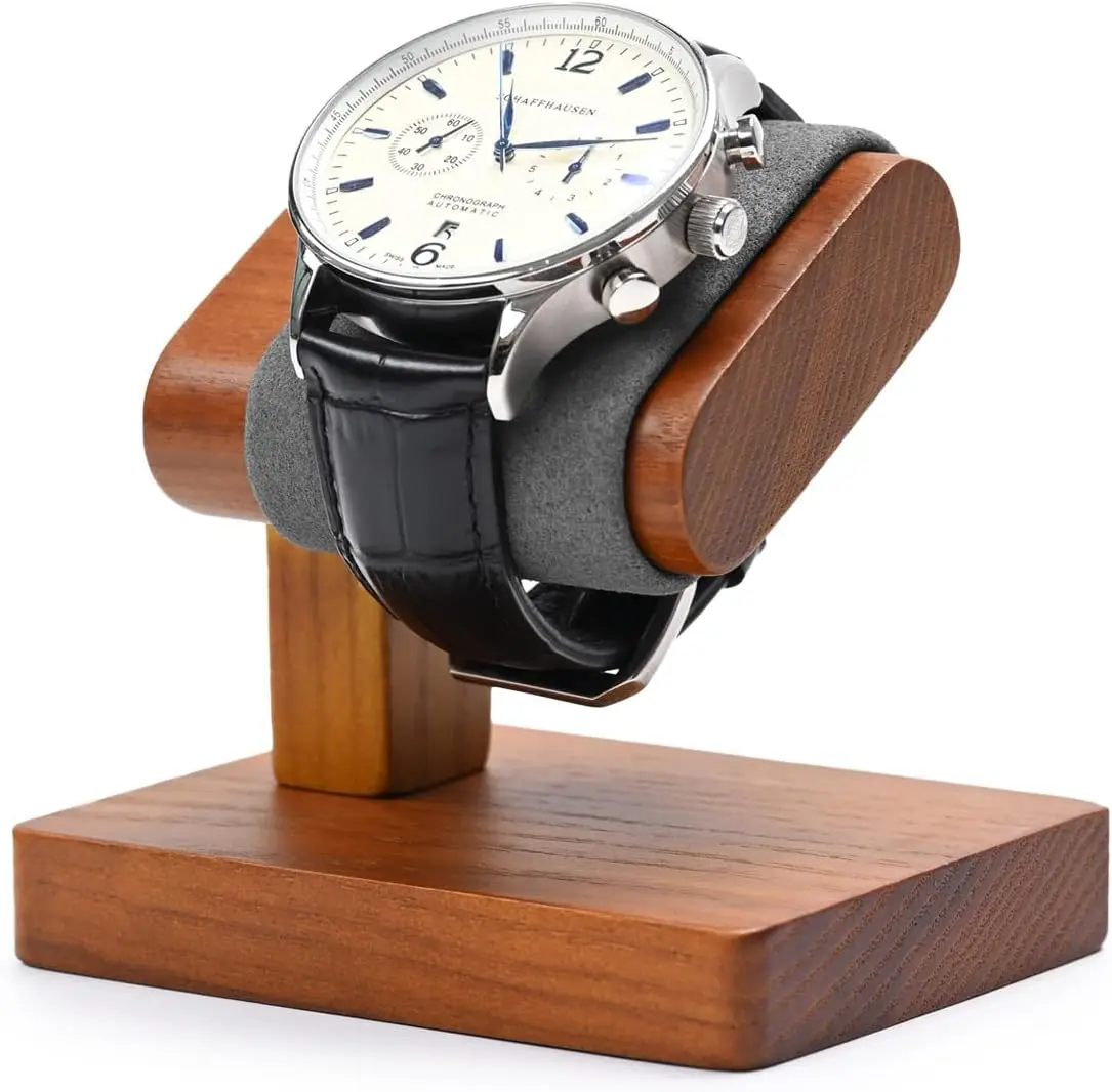 Solid Wood Single Watch Display Stand for Men, Gray Watch Showcase for Home or Store Display
Solid Wood Single Watch Display Stand for Men, Gray Watch Showcase for Home or Store Display