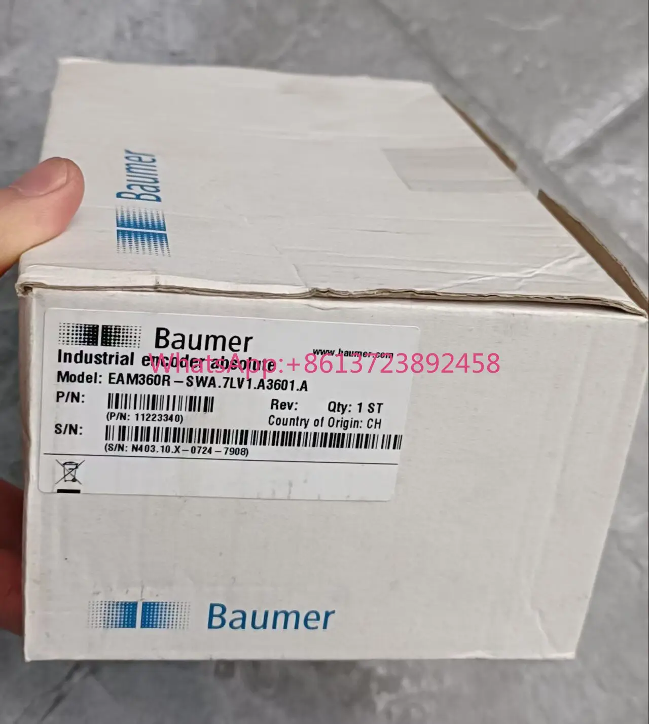 Baumer encoder EAM360R-SWA.7LV1.A3601.A high quality
Baumer encoder EAM360R-SWA.7LV1.A3601.A high quality
