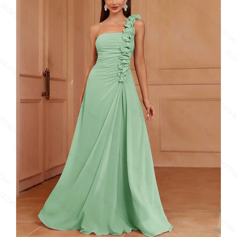 Elegant One Shoulder A-Line Prom Dress Fashion Party Floor Length Lady High-end Formal Evening Gowns
Elegant One Shoulder A-Line Prom Dress Fashion Party Floor Length Lady High-end Formal Evening Gowns