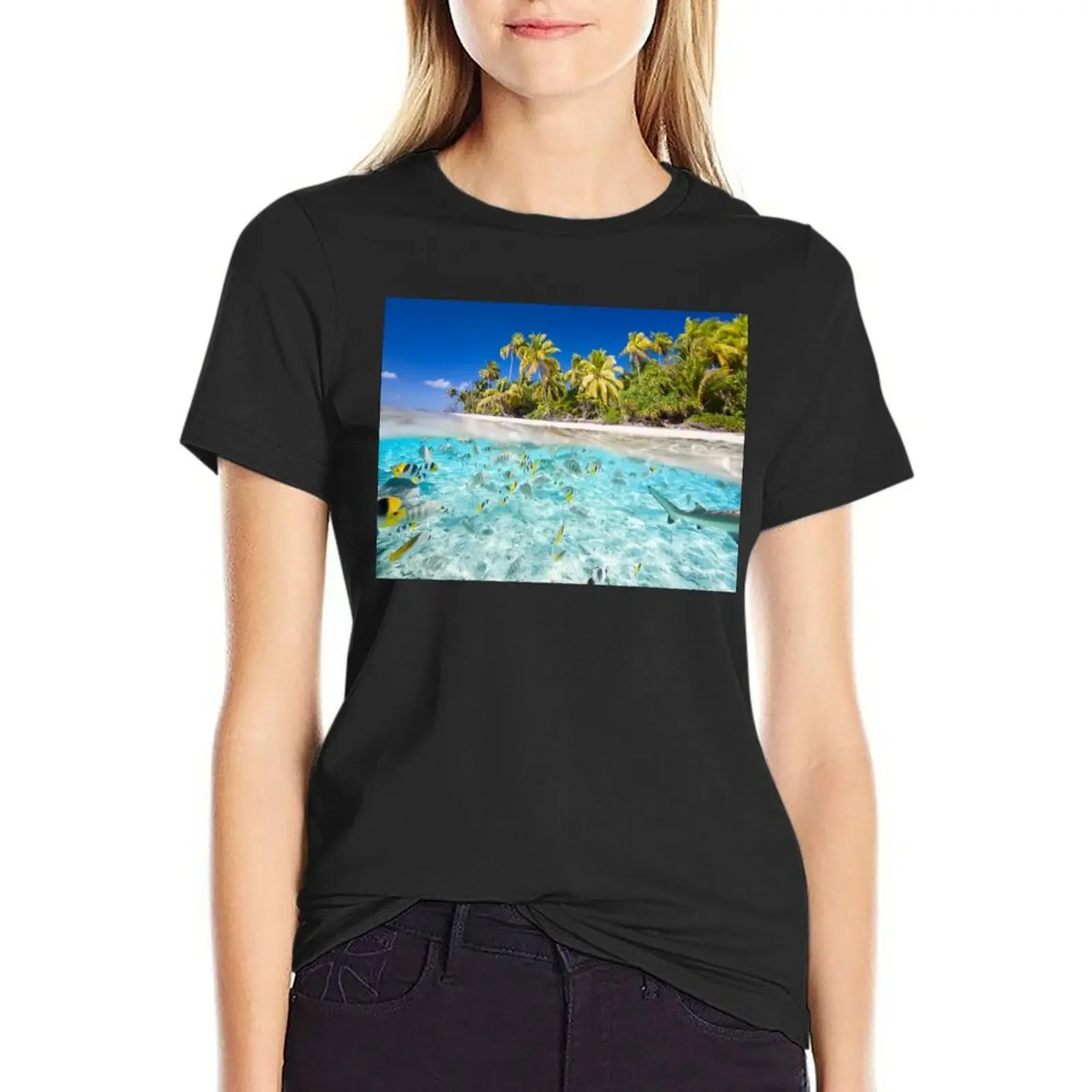 Tropical Paradise T-Shirt Aesthetic clothing quick drying graphics Woman fashion
Tropical Paradise T-Shirt Aesthetic clothing quick drying graphics Woman fashion
