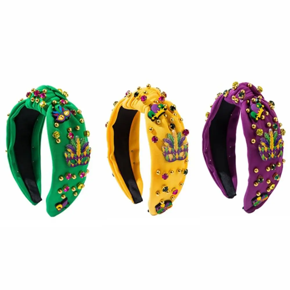 Creative Rhinestone Knot Hairband DIY Hand Sewn Carnival Party Hairband Pattern Knotting Colorful Crystal Beads Hair Band
Creative Rhinestone Knot Hairband DIY Hand Sewn Carnival Party Hairband Pattern Knotting Colorful Crystal Beads Hair Band