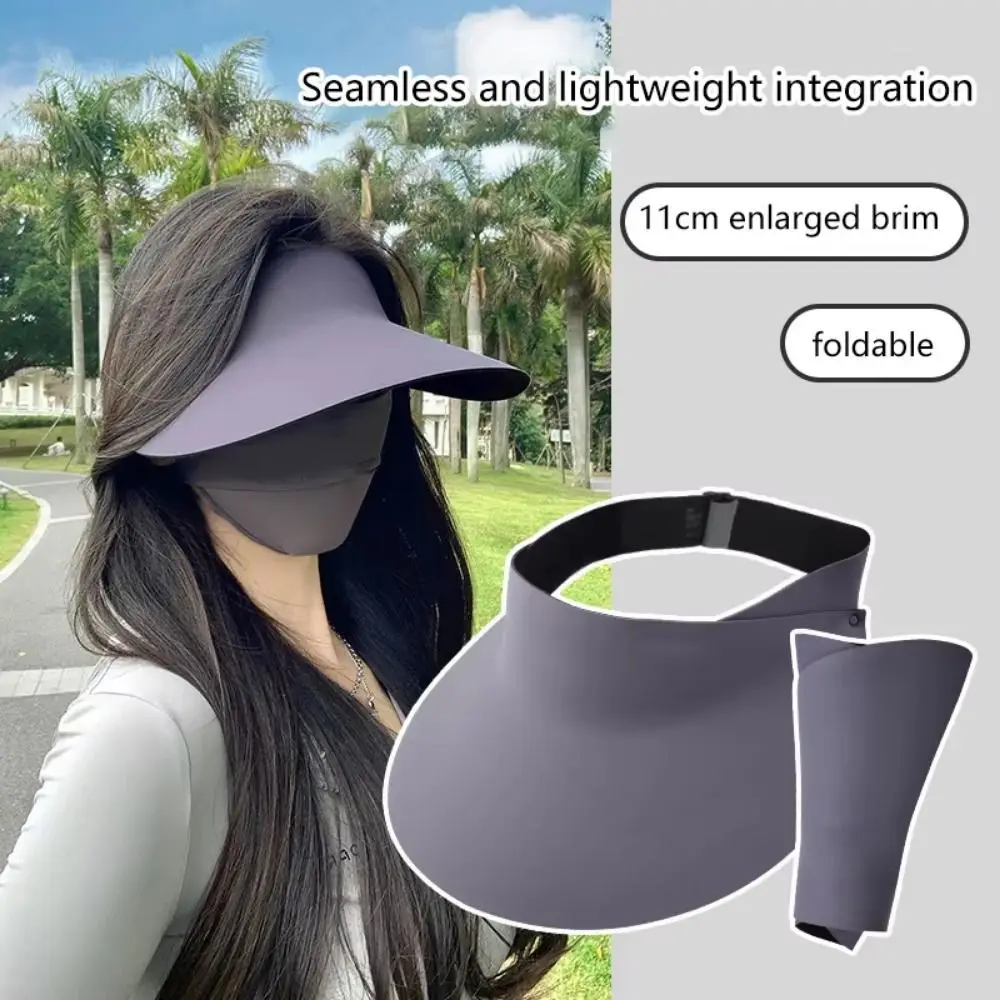 Sun Protection Breathable Traceless Sun Hat Large Brim Foldable Seamless Visor Cap Empty Top Korean Style Women Sun Hat Travel
Sun Protection Breathable Traceless Sun Hat Large Brim Foldable Seamless Visor Cap Empty Top Korean Style Women Sun Hat Travel