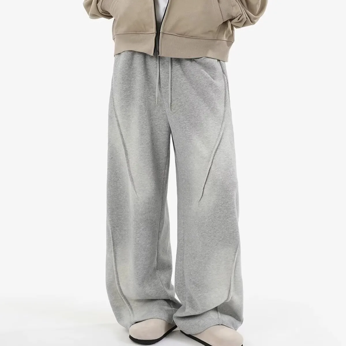 Men's High Street Pleated Straight Pants Korean Fashion Elastic Waist Pockets Trousers Y2K Vintage pantalones hombre
Men's High Street Pleated Straight Pants Korean Fashion Elastic Waist Pockets Trousers Y2K Vintage pantalones hombre