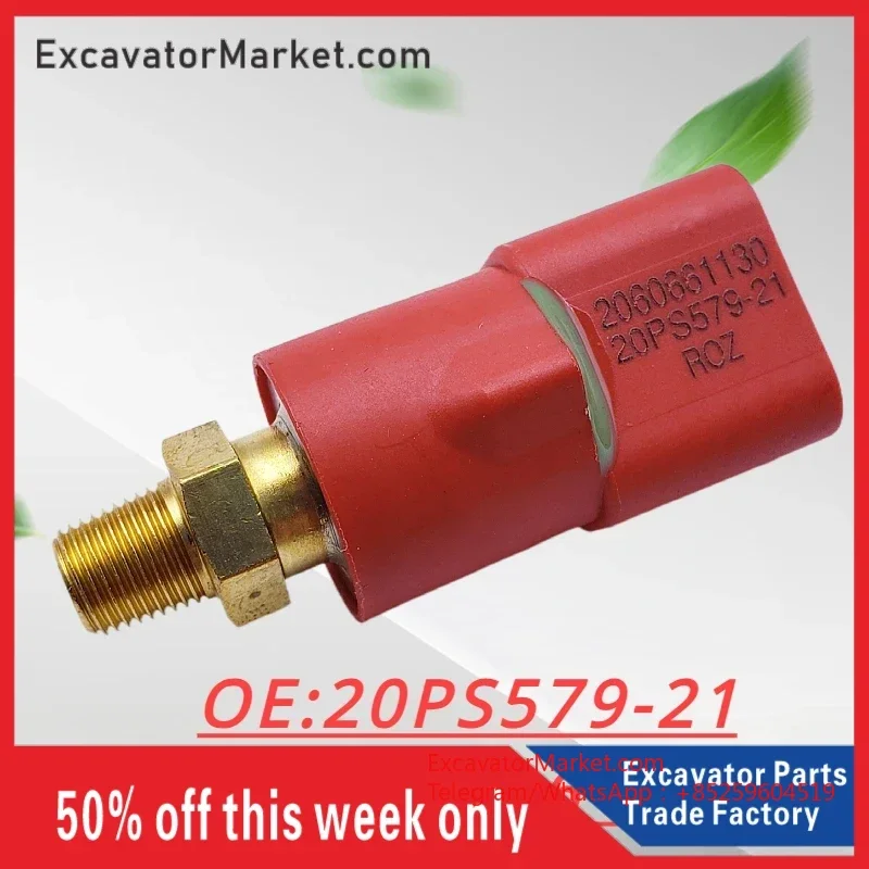 for Komatsu PC120 130 200 220 240 360-6-7-8 Pressure Switch Sensor 206-06-61130 2060661130 20PS579-21 Excavator Parts
for Komatsu PC120 130 200 220 240 360-6-7-8 Pressure Switch Sensor 206-06-61130 2060661130 20PS579-21 Excavator Parts