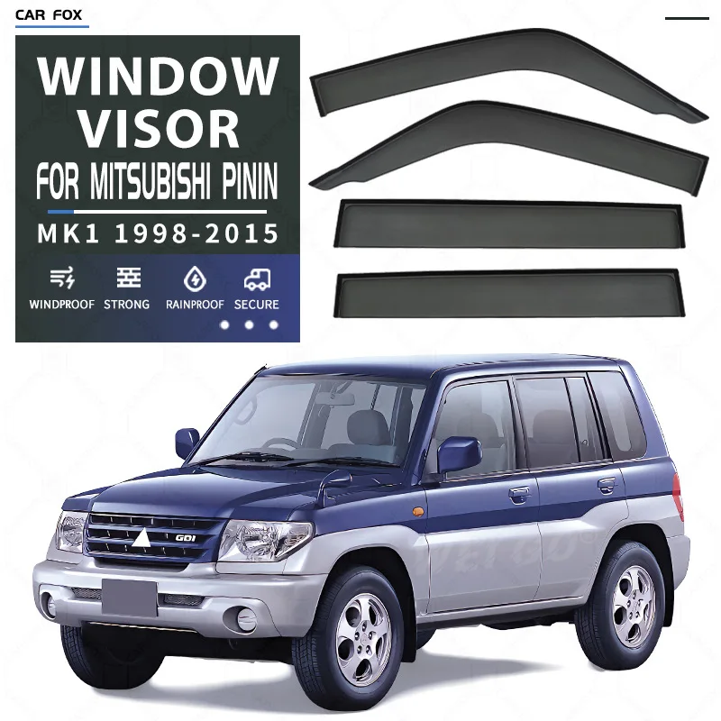 For Mitsubishi Pinin 1998-2015 Car Window Visor Awning Shelters Windshield Side Window Rain Sun Shade Accessories Car Styling
For Mitsubishi Pinin 1998-2015 Car Window Visor Awning Shelters Windshield Side Window Rain Sun Shade Accessories Car Styling