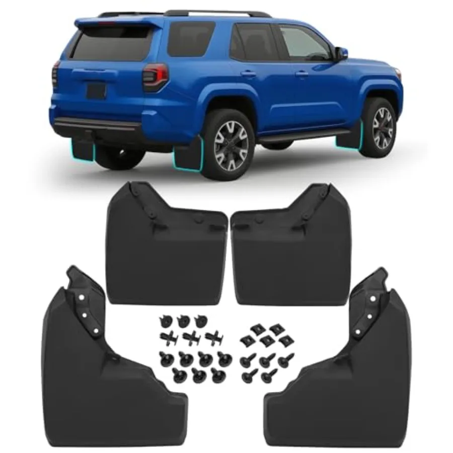 Mud Flaps for 2025 Toyota 4Runner 2026 Mudflaps Splash Guards Front Rear Mudguard Kit 6th Gen 4 Runner Accessories
Mud Flaps for 2025 Toyota 4Runner 2026 Mudflaps Splash Guards Front Rear Mudguard Kit 6th Gen 4 Runner Accessories