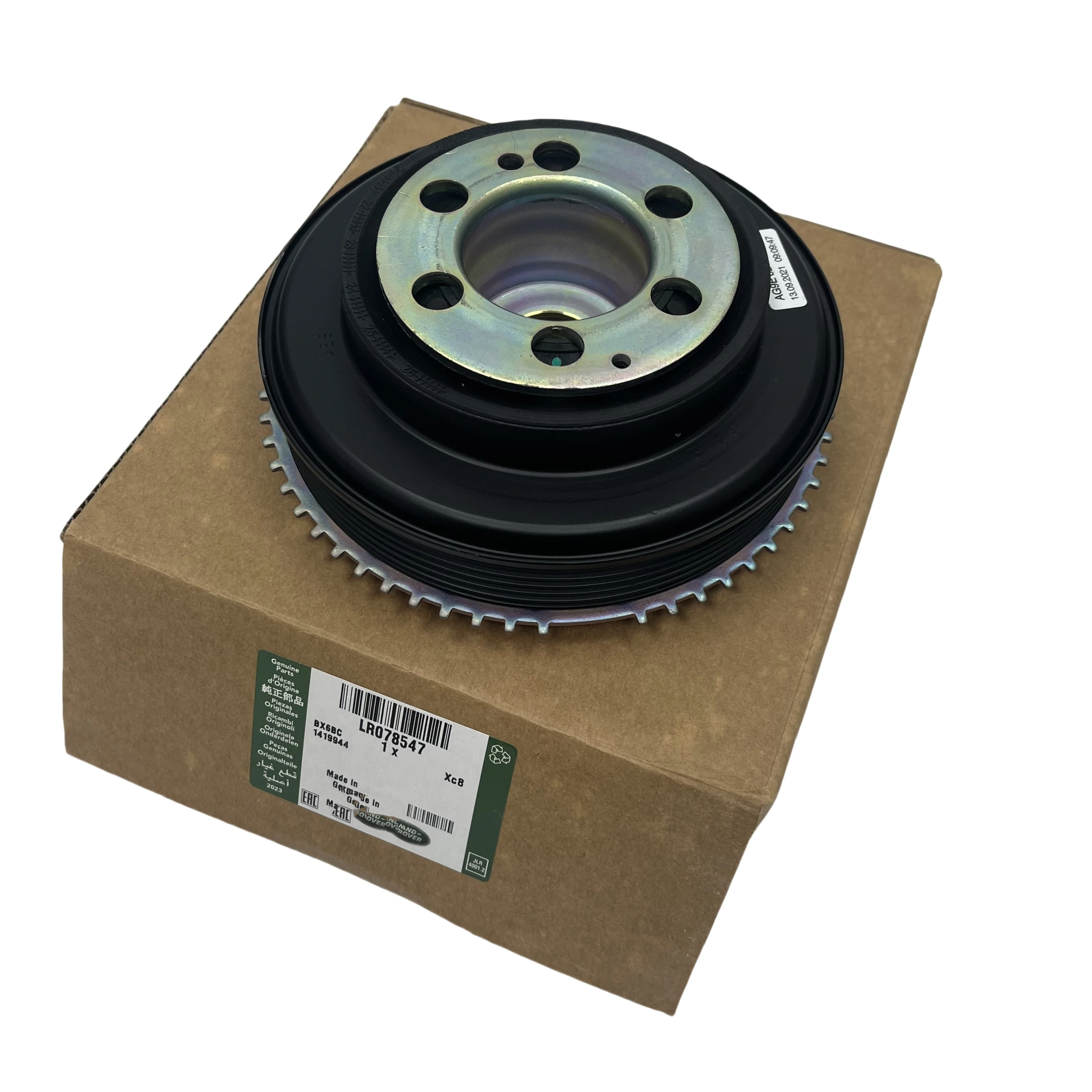 Pulley crankshaft LR078547 suitable for Land Rover Freelander 22006-2014 Land Rover Range Rover Evoque 2012 car spare parts
Pulley crankshaft LR078547 suitable for Land Rover Freelander 22006-2014 Land Rover Range Rover Evoque 2012 car spare parts