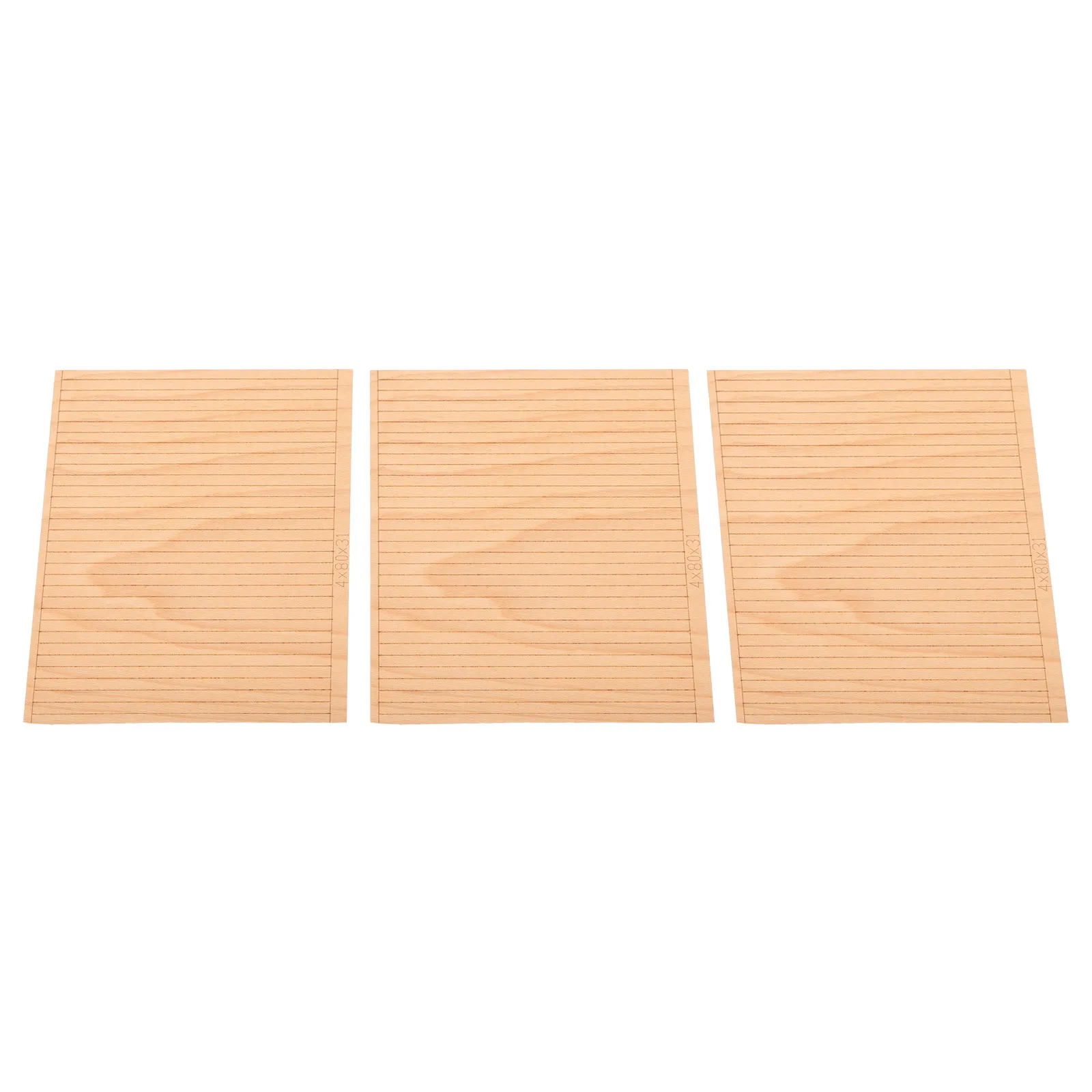 3Pcs Sailboat Wood Decking Strips Solid Hardwood Flooring Sheets Smooth Finish Marine Craft Embellishments Boat Building
3Pcs Sailboat Wood Decking Strips Solid Hardwood Flooring Sheets Smooth Finish Marine Craft Embellishments Boat Building