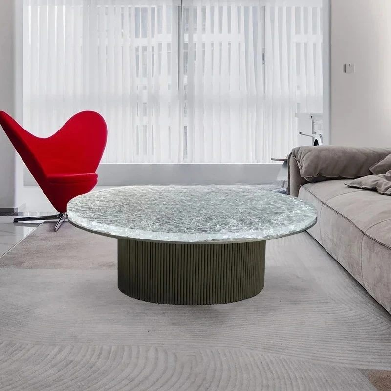 xzzModern light luxury coffee table living room household tea table round transparent resin acrylic water ripple
xzzModern light luxury coffee table living room household tea table round transparent resin acrylic water ripple