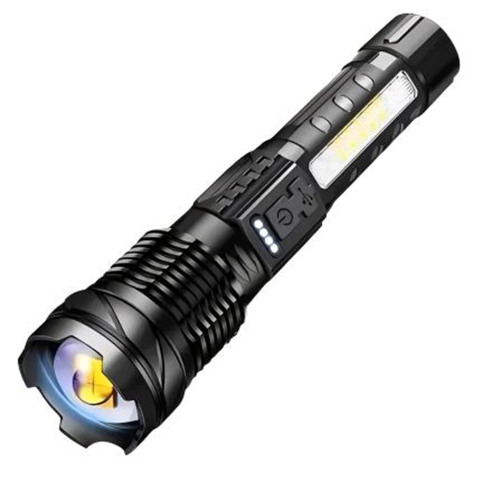 Rechargeable LED Flashlights, Super Bright Flash Light, 7 Modes with COB Work Light, Adjustable Powerful Handheld Flashlight
Rechargeable LED Flashlights, Super Bright Flash Light, 7 Modes with COB Work Light, Adjustable Powerful Handheld Flashlight