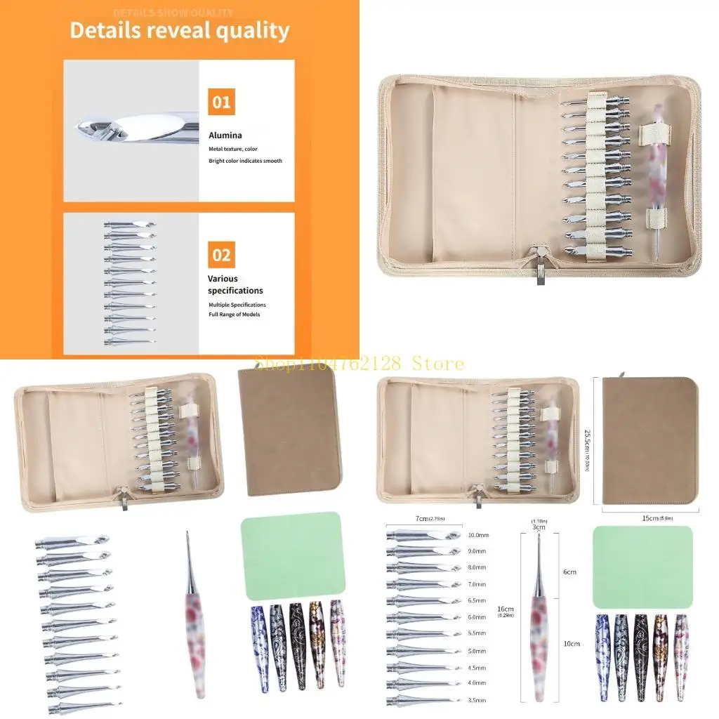 Ergonomic Aluminum Crochet Hook with 12 Interchangeable Tip Yarn Craft Tool Set 3.0mm-10mm Crochet Needle for Knitting best sale
Ergonomic Aluminum Crochet Hook with 12 Interchangeable Tip Yarn Craft Tool Set 3.0mm-10mm Crochet Needle for Knitting best sale