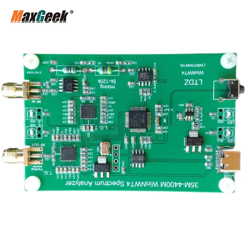 Maxgeek LTDZ 35M-4400M WinWT4 анализатор спектра генератор радиосигналов с генератором отслеживания
Maxgeek LTDZ 35M-4400M WinWT4 анализатор спектра генератор радиосигналов с генератором отслеживания