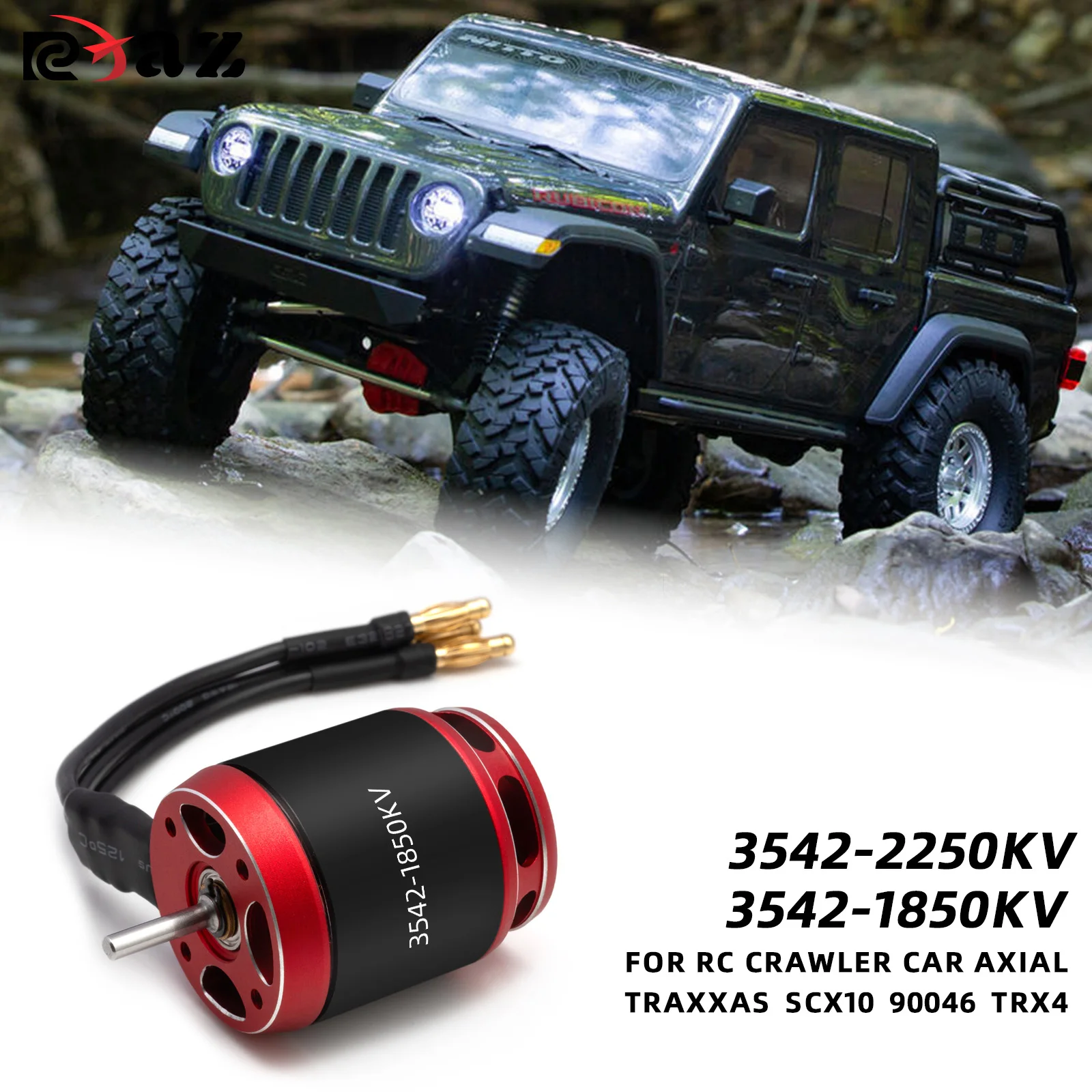 RC 3542 Outrunner Brushless Motor 1850KV/2250KV for 1/10 RC Crawler Car
RC 3542 Outrunner Brushless Motor 1850KV/2250KV for 1/10 RC Crawler Car