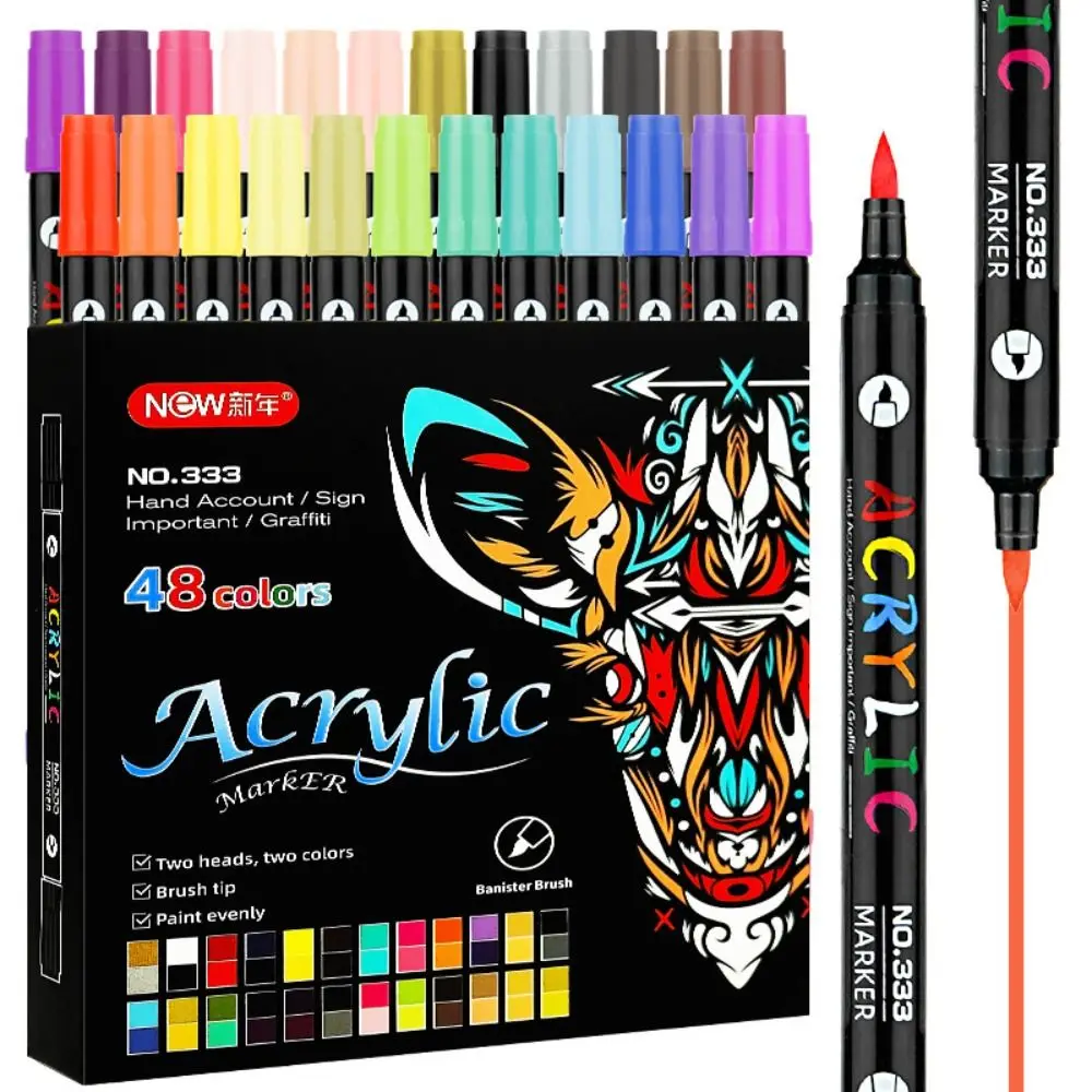 24/48/72 Colors Dual-ended Markers Dual Color Temporary Tattoo Dual Tip Markers Drawing Marker Quick Dry Acrylic Paint Markers
24/48/72 Colors Dual-ended Markers Dual Color Temporary Tattoo Dual Tip Markers Drawing Marker Quick Dry Acrylic Paint Markers