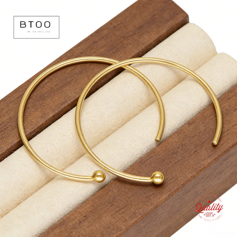 14K Gold Filled 18MM/26MM Endless Ball End Earwire (0.64mm) Gold Ear Wire for Jewelry Making Handmde DIY Earrings Accessories
14K Gold Filled 18MM/26MM Endless Ball End Earwire (0.64mm) Gold Ear Wire for Jewelry Making Handmde DIY Earrings Accessories
