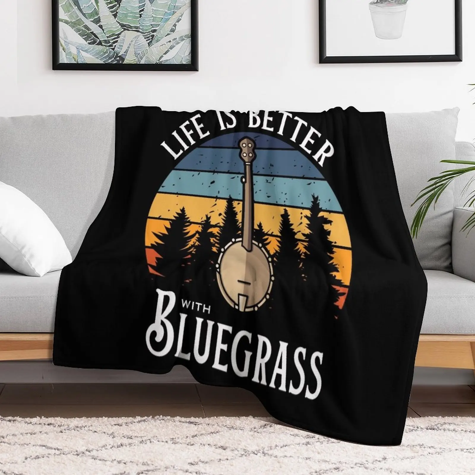 Life is Better with Bluegrass (Banjo) Throw Blanket for winter Personalized Gift Soft Plaid Blankets
Life is Better with Bluegrass (Banjo) Throw Blanket for winter Personalized Gift Soft Plaid Blankets