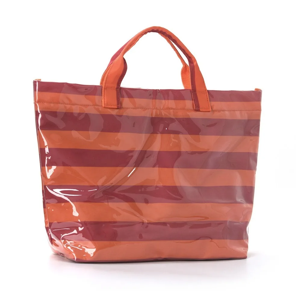 Vintage Waterproof Striped PVC Tote Bag Portable Large Capacity Beach Handbag Lightweight Top-Handle Shoulder Bag Swimming
Vintage Waterproof Striped PVC Tote Bag Portable Large Capacity Beach Handbag Lightweight Top-Handle Shoulder Bag Swimming