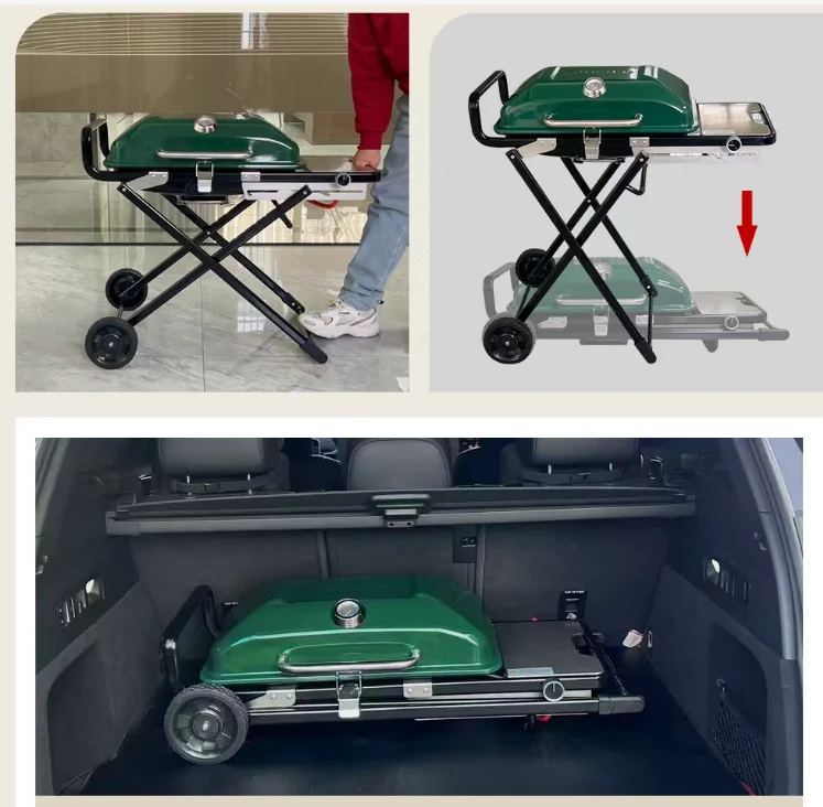 Portable Aluminum Alloy Natural Gas Outdoor Camping Barbecue Grill 75x110cm Vehicle Mounted and Movable
Portable Aluminum Alloy Natural Gas Outdoor Camping Barbecue Grill 75x110cm Vehicle Mounted and Movable